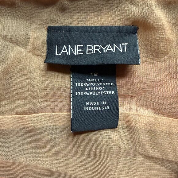 Lane Bryant Women’s Cami Tie Front Multi Color Spaghetti Strap Top | Sz 16 - Picture 2 of 13